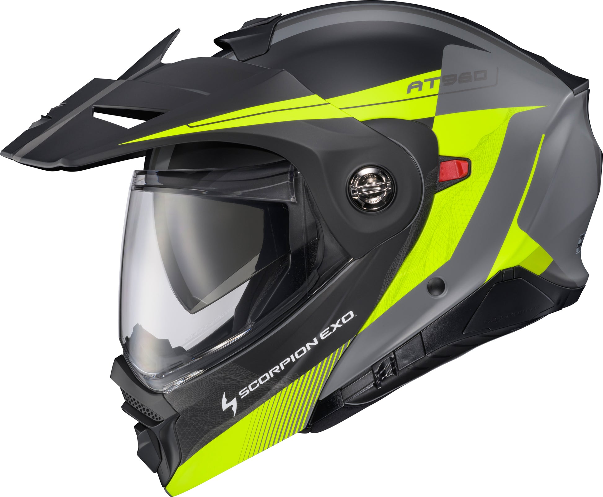 Scorpion EXO Exo AT960 Modular Helmet Topographic 2 Hi Vis/Grey XL
