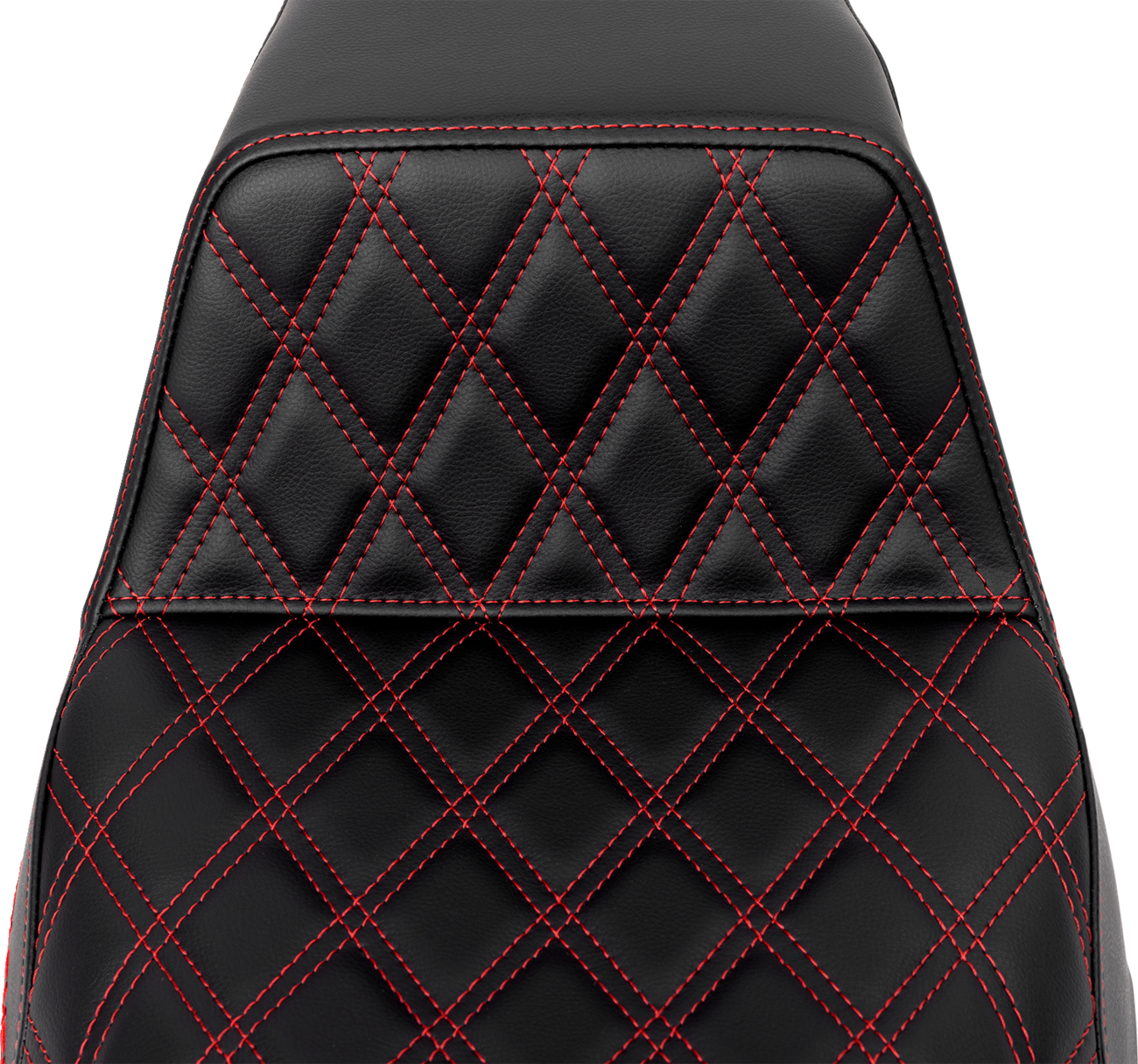 SADDLEMEN Step-Up Front Lattice Stitch Seat with Red Stitch for FLH/FLT 2008-2023 - Part 808-07B-17204