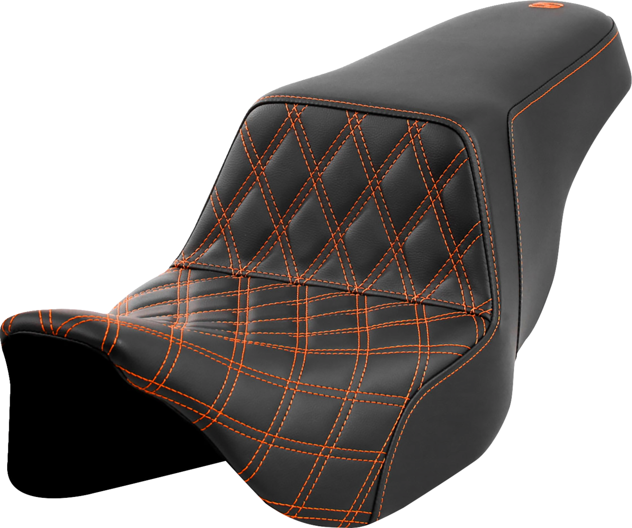 SADDLEMEN Step-Up Front Seat with Lattice Stitch - Stitch for FLH/FLT 2008-2023, Part