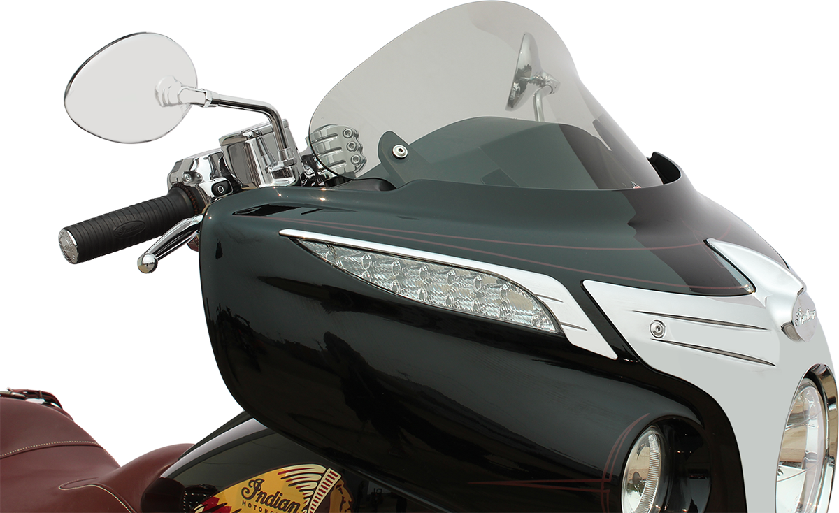 KLOCK WERKS Flare™ Windshield - 10" - Short - Tinted - Indian KWW-04-0039