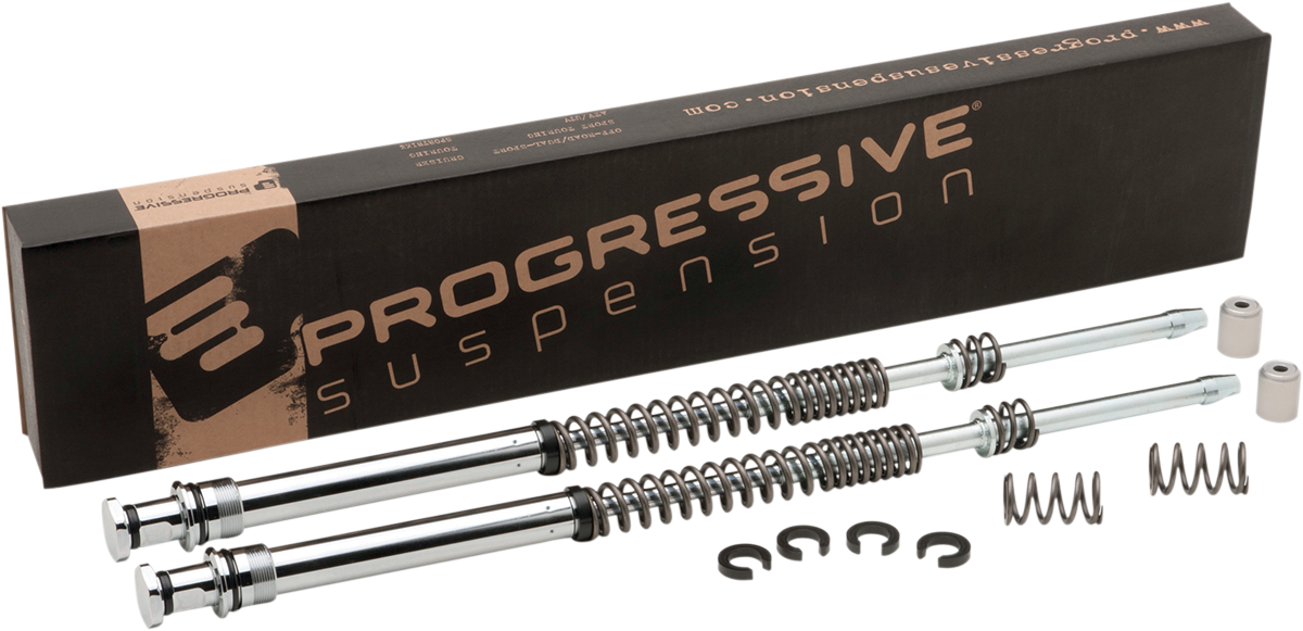 Progressive Suspension Monotube Cartridge Fork Kit 41mm for Improved Handling and Lowering - Part 31-2501