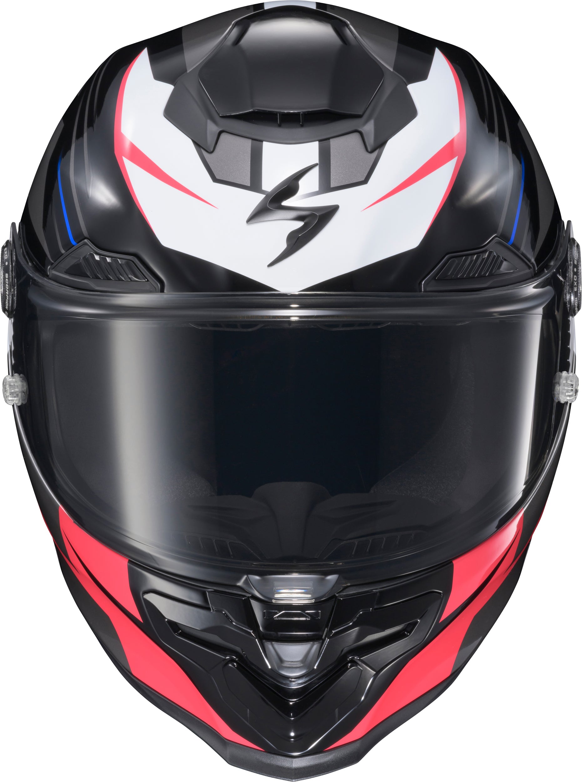 Scorpion EXO War-3005 Apex Exo Warp Full Face Helmet in Black/Red/White/Blue, Large