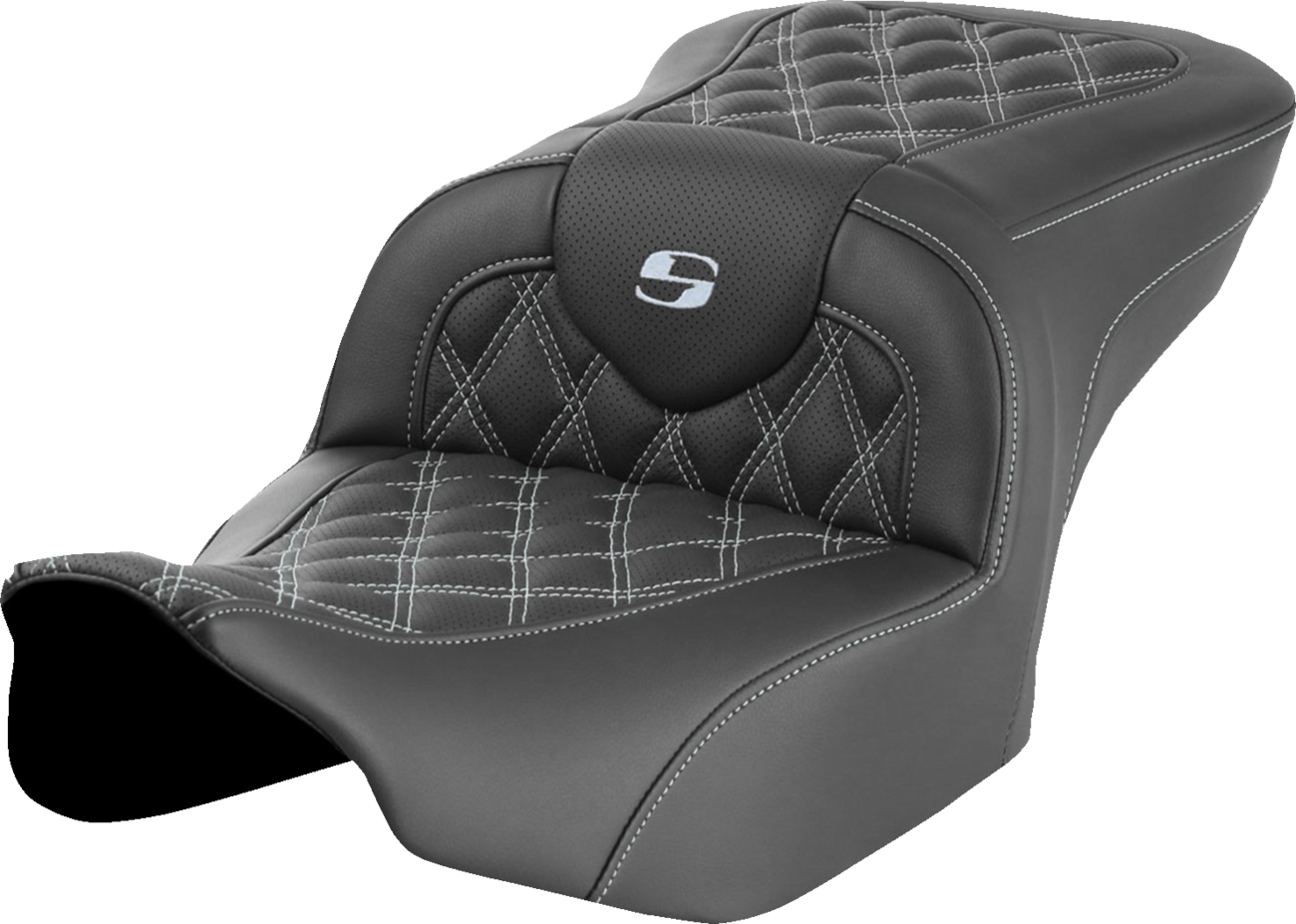 SADDLEMEN RoadSofa™ Seat for FLTR/FLHX 2023-2024 with SaddleGel™ Comfort and Ventilated Leather