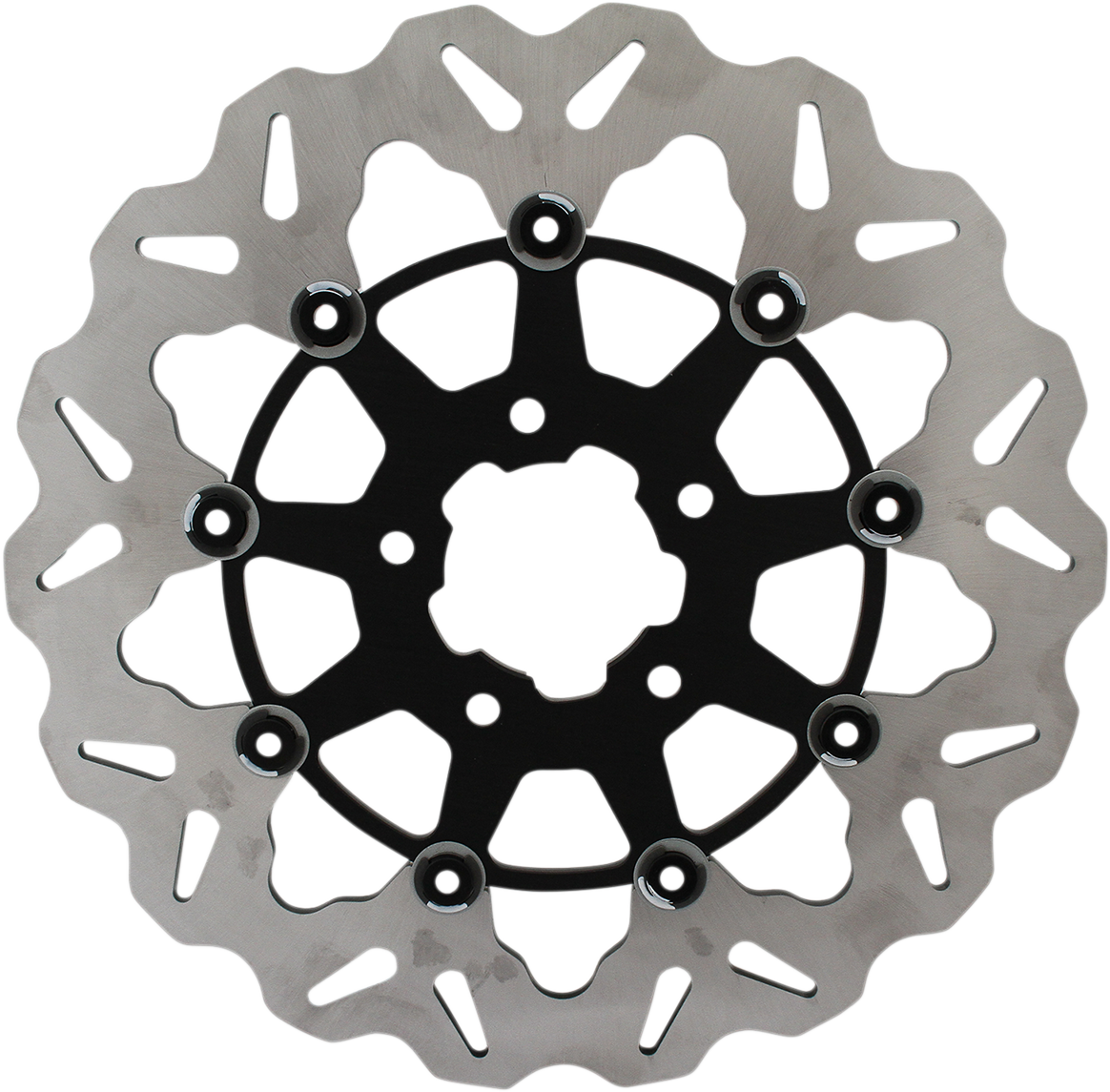 GBRAKES Wave® Brake Rotor - Black Carrier DF680CW-B