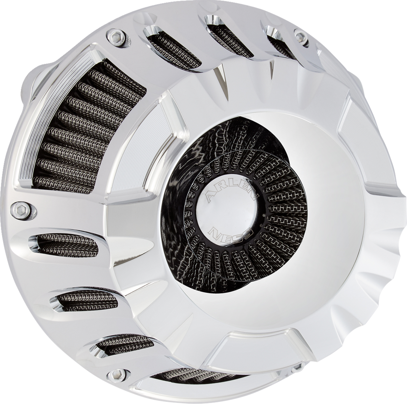 ARLEN NESS Inverted Series Air Cleaner Kit - Deep Cut - Chrome 600-228