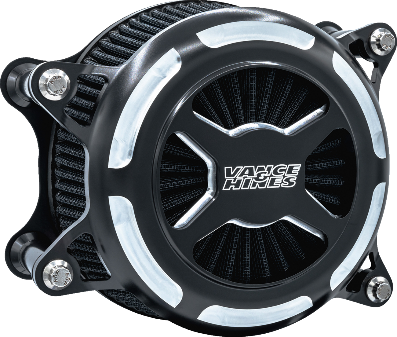 VANCE & HINES VO2 X Air Intake Kit - Black Contrast for Harley Touring and Softail Models (Part 41100)