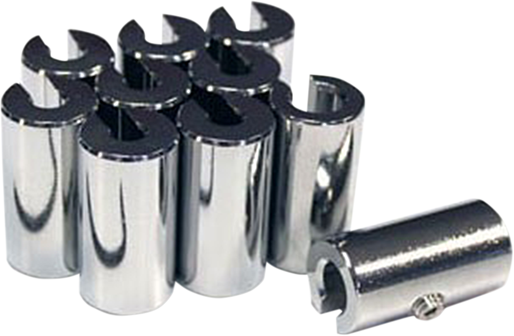 NO-MAR Wheel Weights - 1-1/4 oz Chrome - 10 Pack (Part No. WT-SPK10CH-125)
