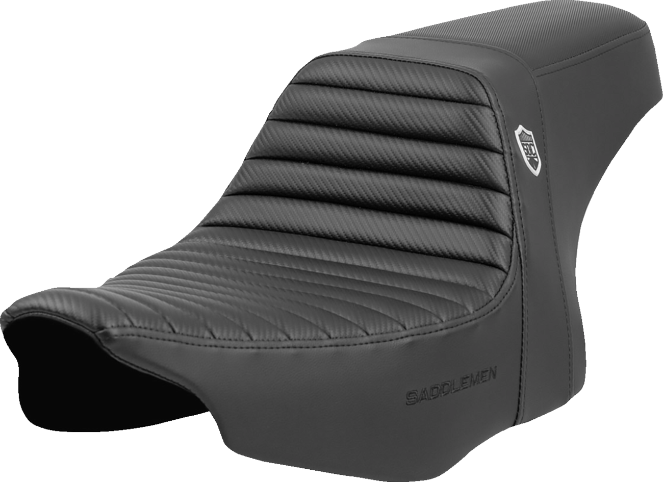SADDLEMEN Pro Series SDC Performance Seat for FLH/FLT 2023-2024 - Tuck-n-Roll Design with GelCore™ Technology