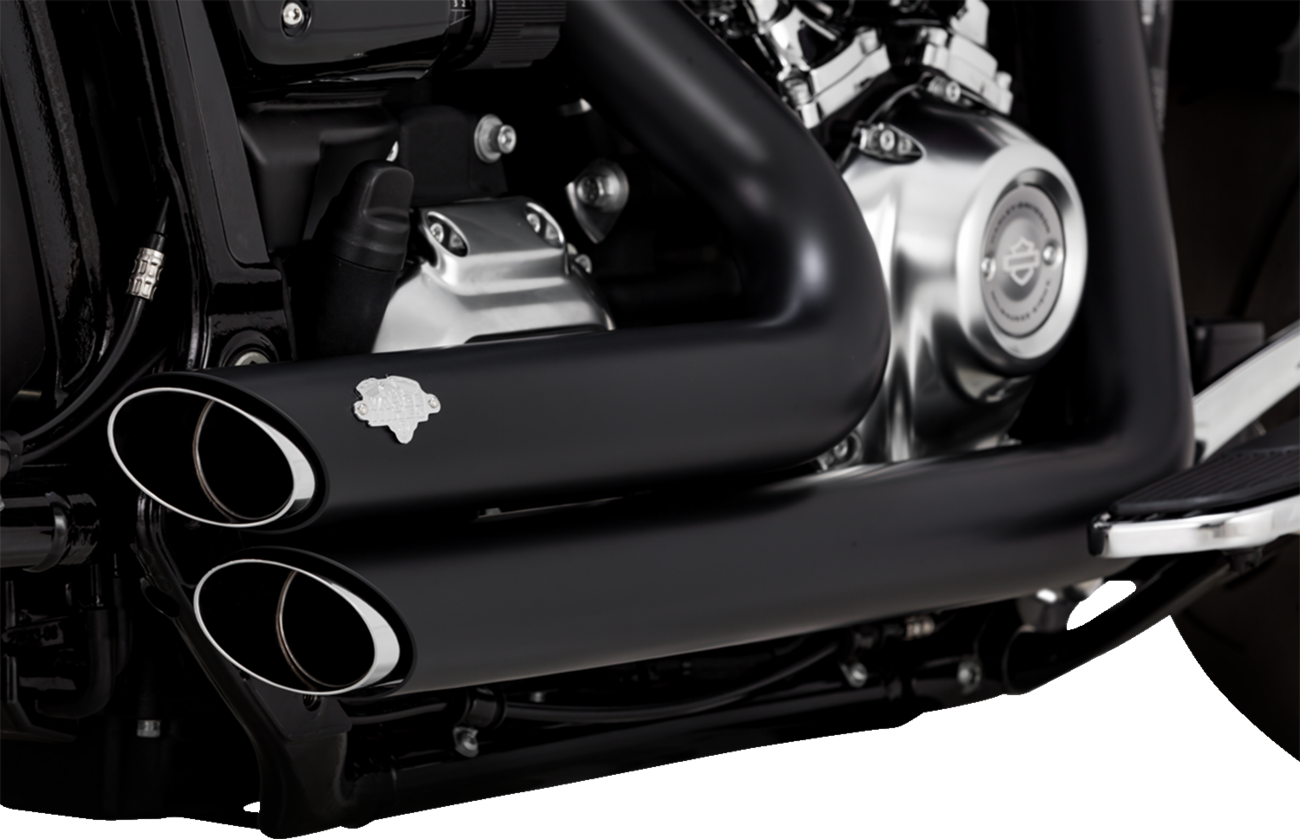 Vance & Hines Shortshots Staggered Exhaust System with PCX™ Technology - Black, Part #47335-22