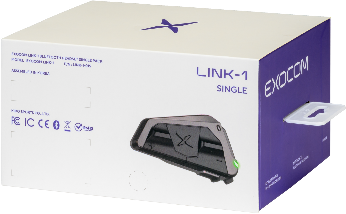 Scorpion EXO EC-LINK1-S Exocom Link 1 Bluetooth Communicator - Single Pack