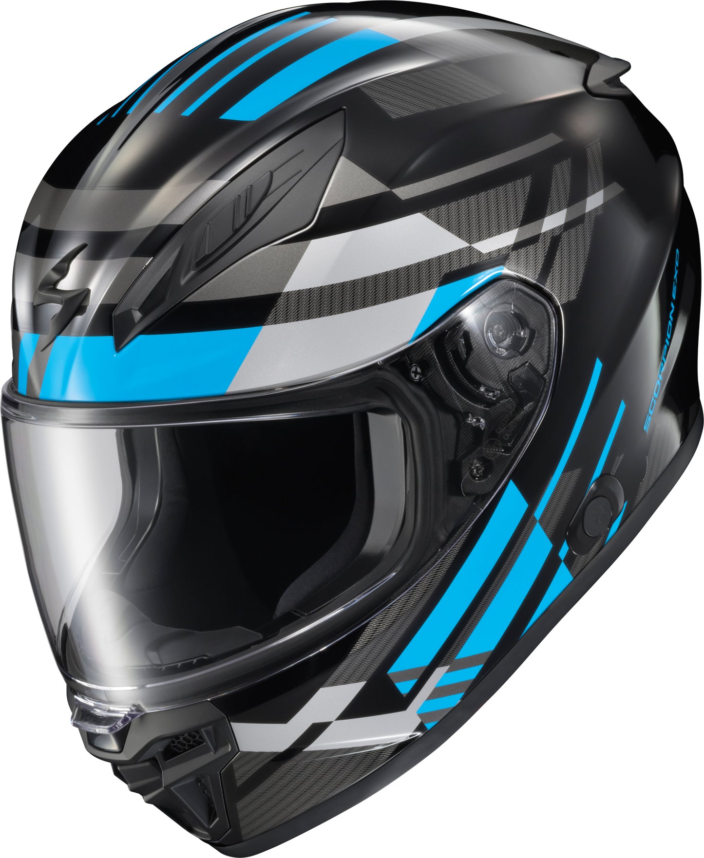 SCORPION EXO Part 75-3240S Exo R430 Full Face Helmet in Paradox Light Blue - SNELL & DOT Certified