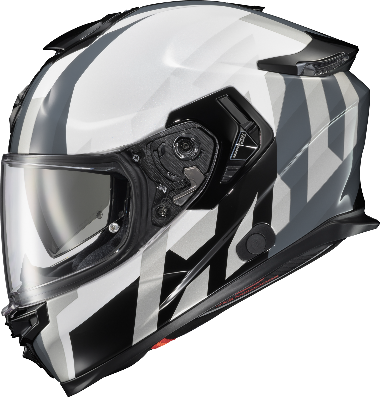 Scorpion EXO ECL-1015 Exo Eclipse Full Face Helmet with Pivot White Finish * Size Large