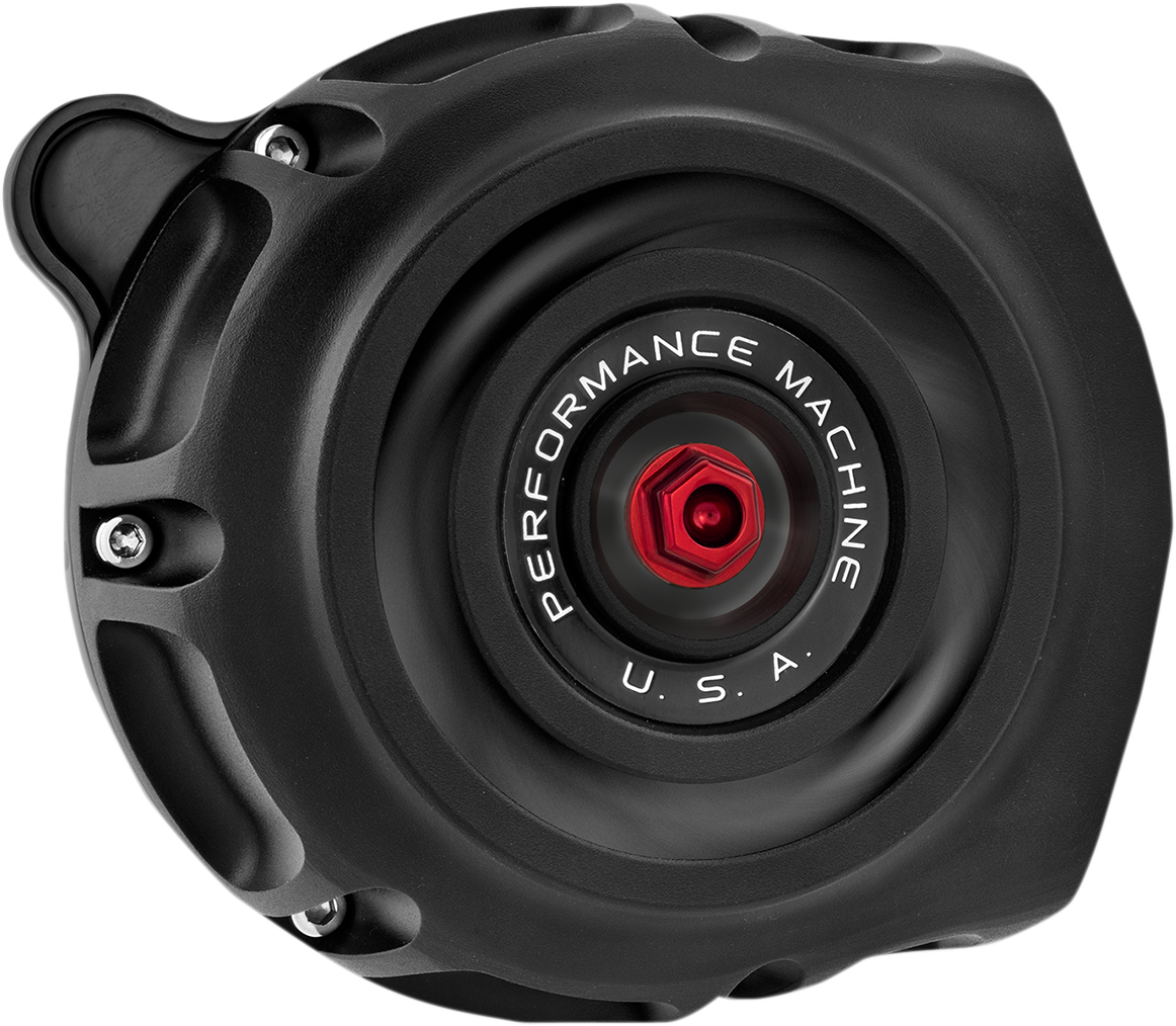 PERFORMANCE MACHINE (PM) Vintage Air Cleaner - Black Ops™ 0206-2132-SMB