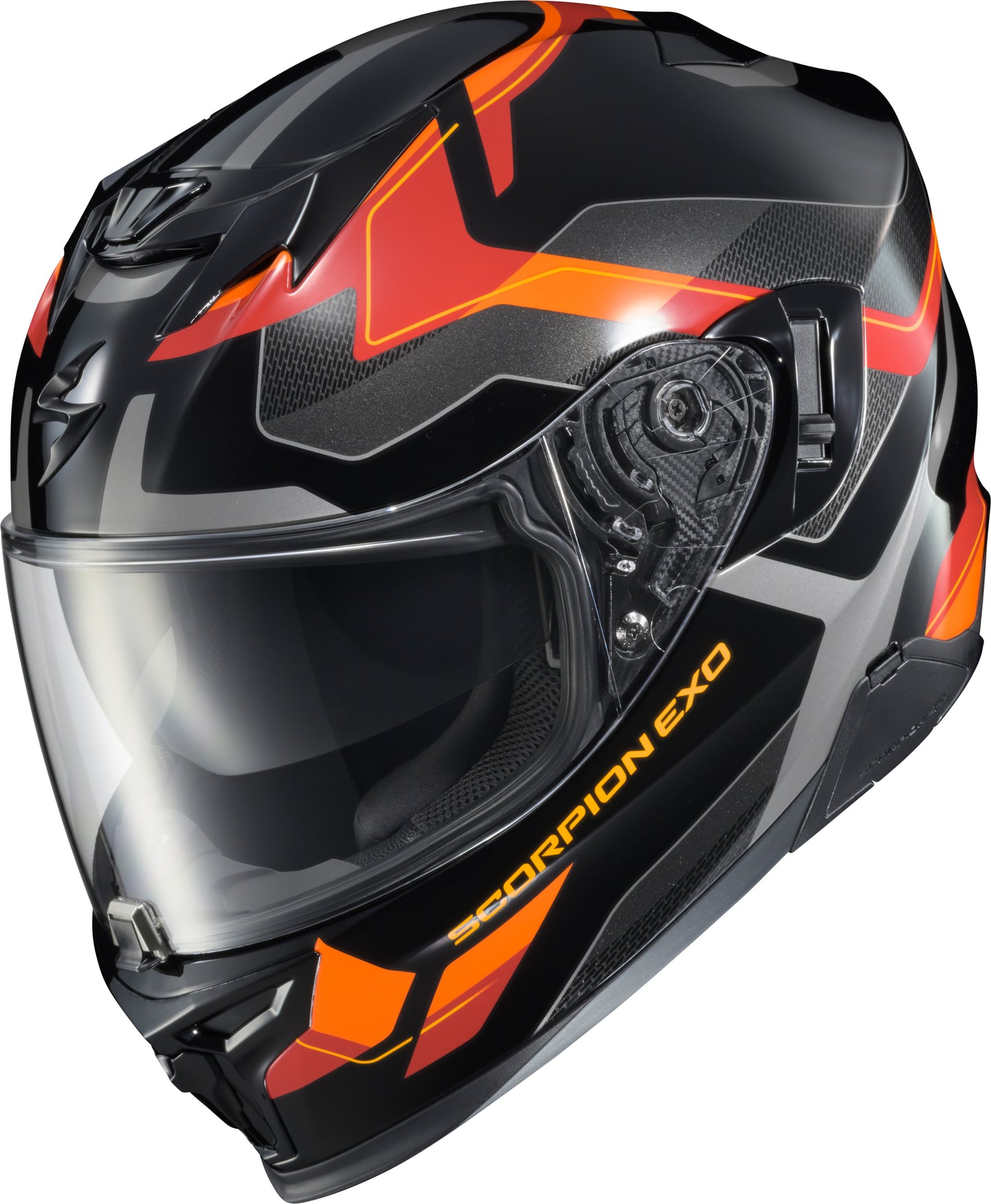 ScorpionEXO Exo T520 Full Face Helmet Zuse Orange XL * Lightweight, Aerodynamic Motorcycle Helmet with Dual Certification