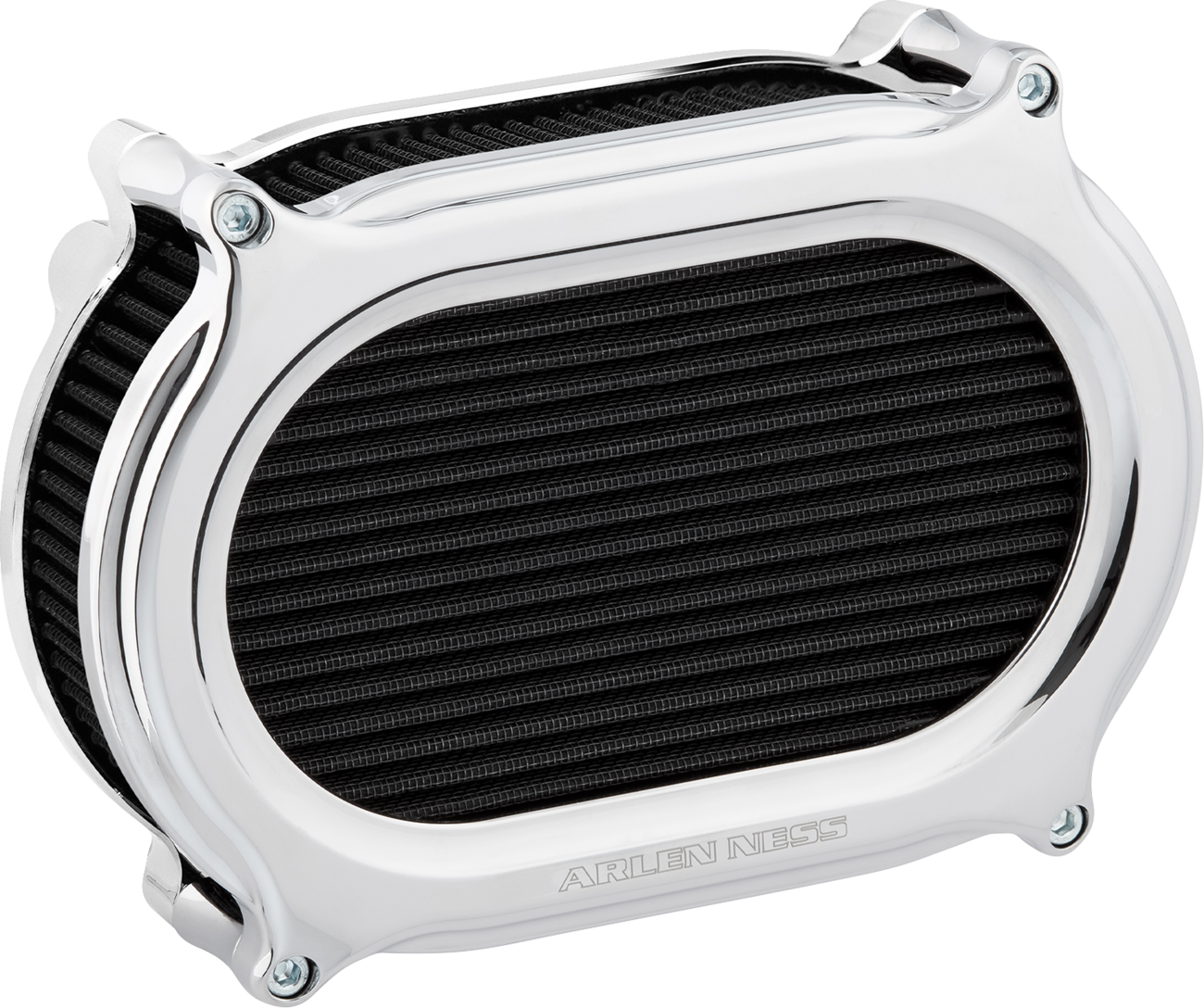 ARLEN NESS Stage 2 Oval Air Cleaner Kit - Chrome 600-195