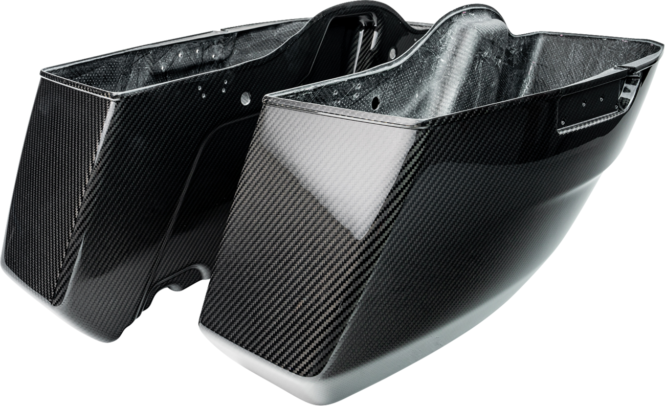 SLYFOX Carbon Gloss Saddlebag Bottoms for FL '24-'25 - Part Number 1022-SBTC-G