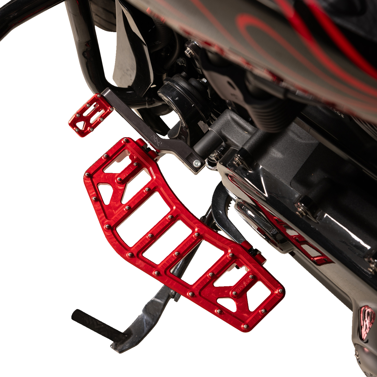 THRASHIN SUPPLY CO. Aggressor Floorboards - Red TSC-2219-2