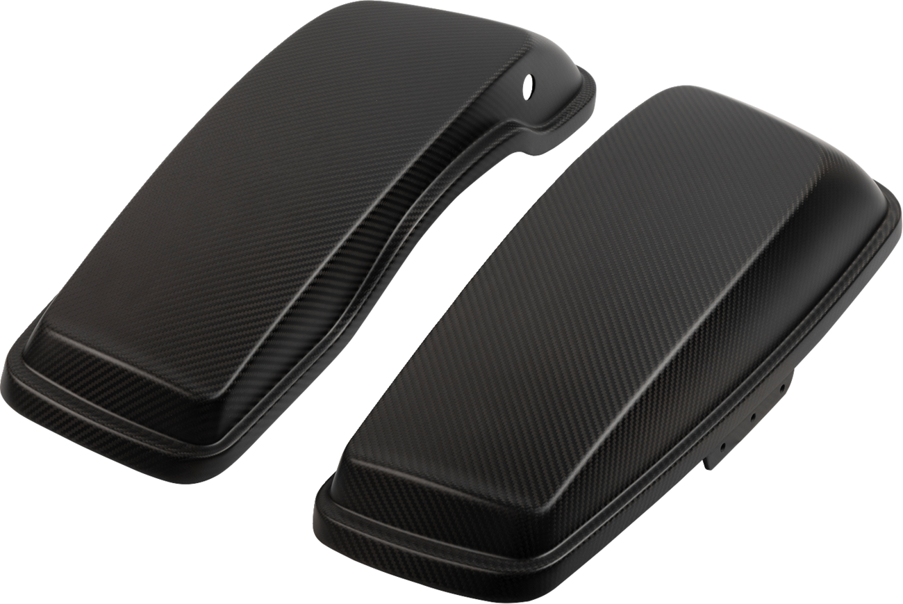 SLYFOX Carbon Matte Saddlebag Lids for FL 2014-2023 – Part Number 1020-SBLC-M