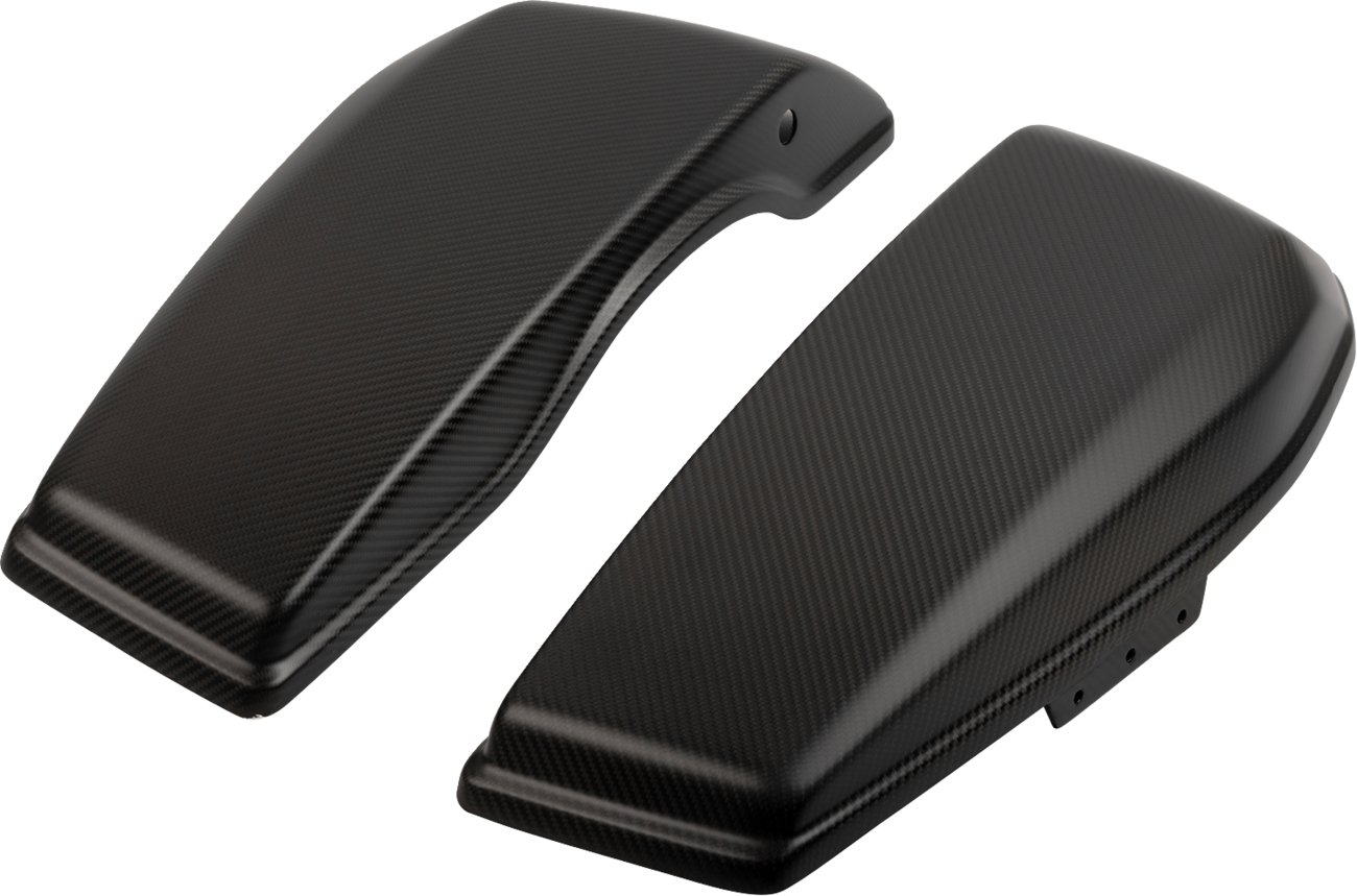 SLYFOX Carbon Matte Saddlebag Lids for FL 2024-2025 - Part Number 1022-SBLC-M