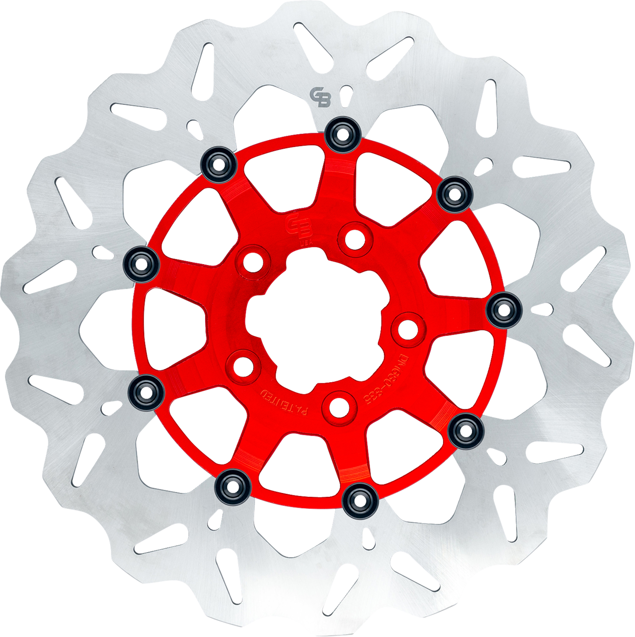GBRAKES Wave® Brake Rotor - Front - 12.5" - Red GBDU029