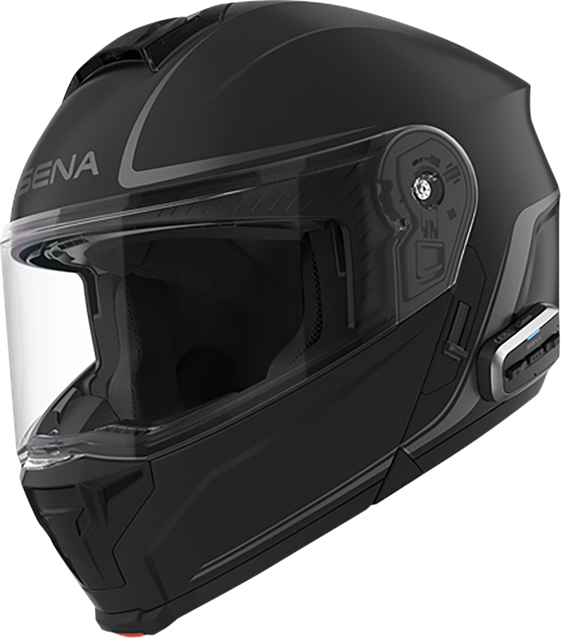 SENA Outrush 2 Mesh Modular Helmet - Matte Black (Part Number: OUTRUSH2-MB00M1)