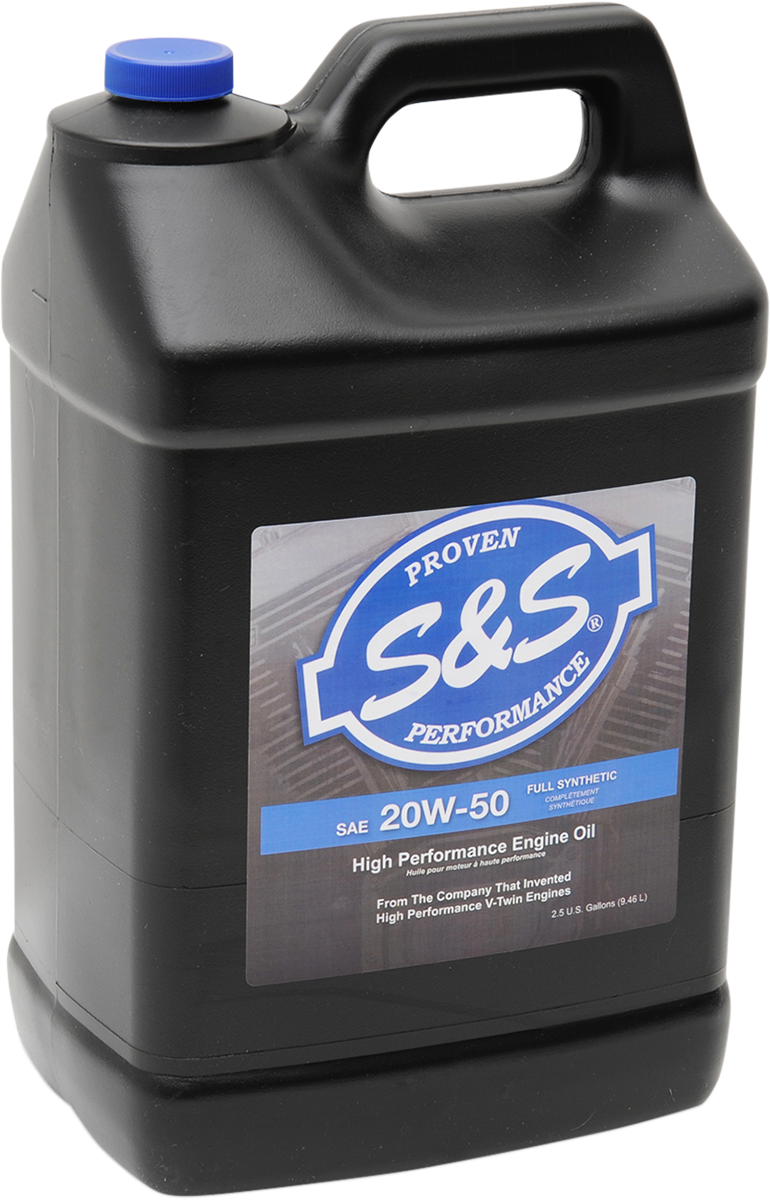 S&S CYCLE Synthetic Oil 20W-50 - 2.5 Gallons, Part #153749