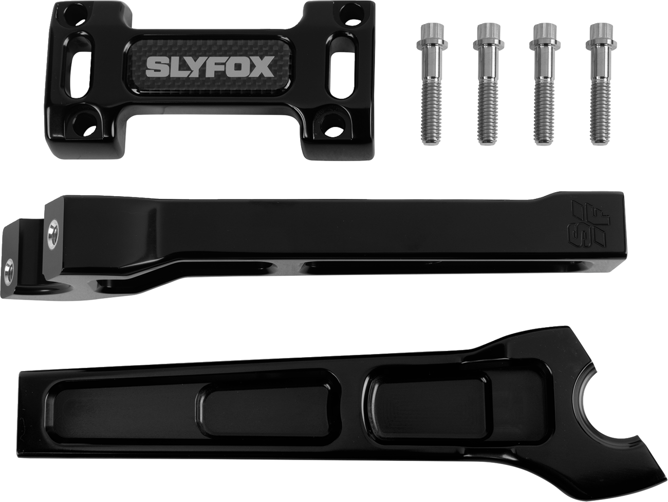 SLYFOX Handlebar Riser Kit - Straight, 8-Inch Rise, 1-Inch Clamping, Made in USA - Part SF-1001-08-B