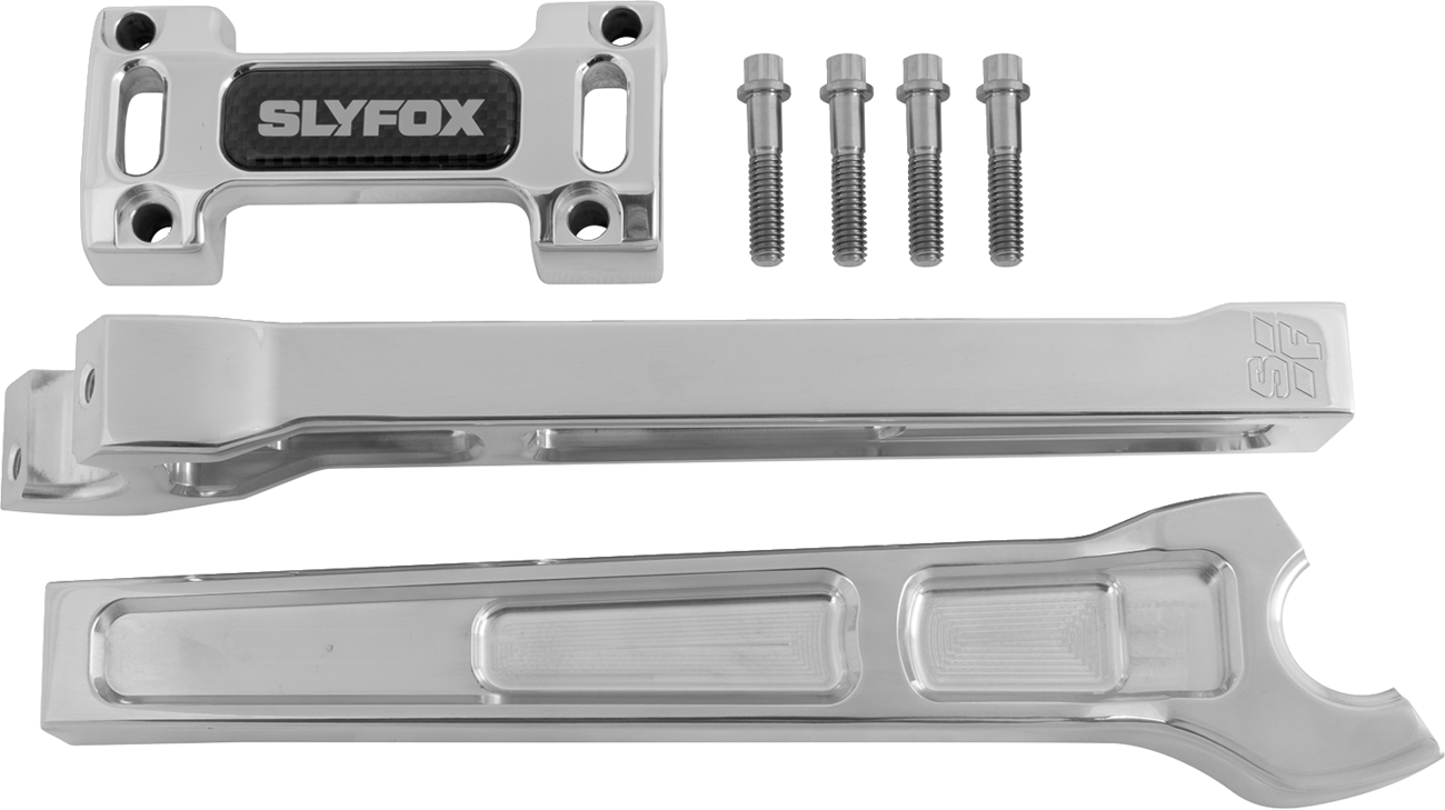SLYFOX Handlebar Riser Kit - Straight - 10 Inch Rise - 1-1/8 Inch Clamping - SF-1003-10-R