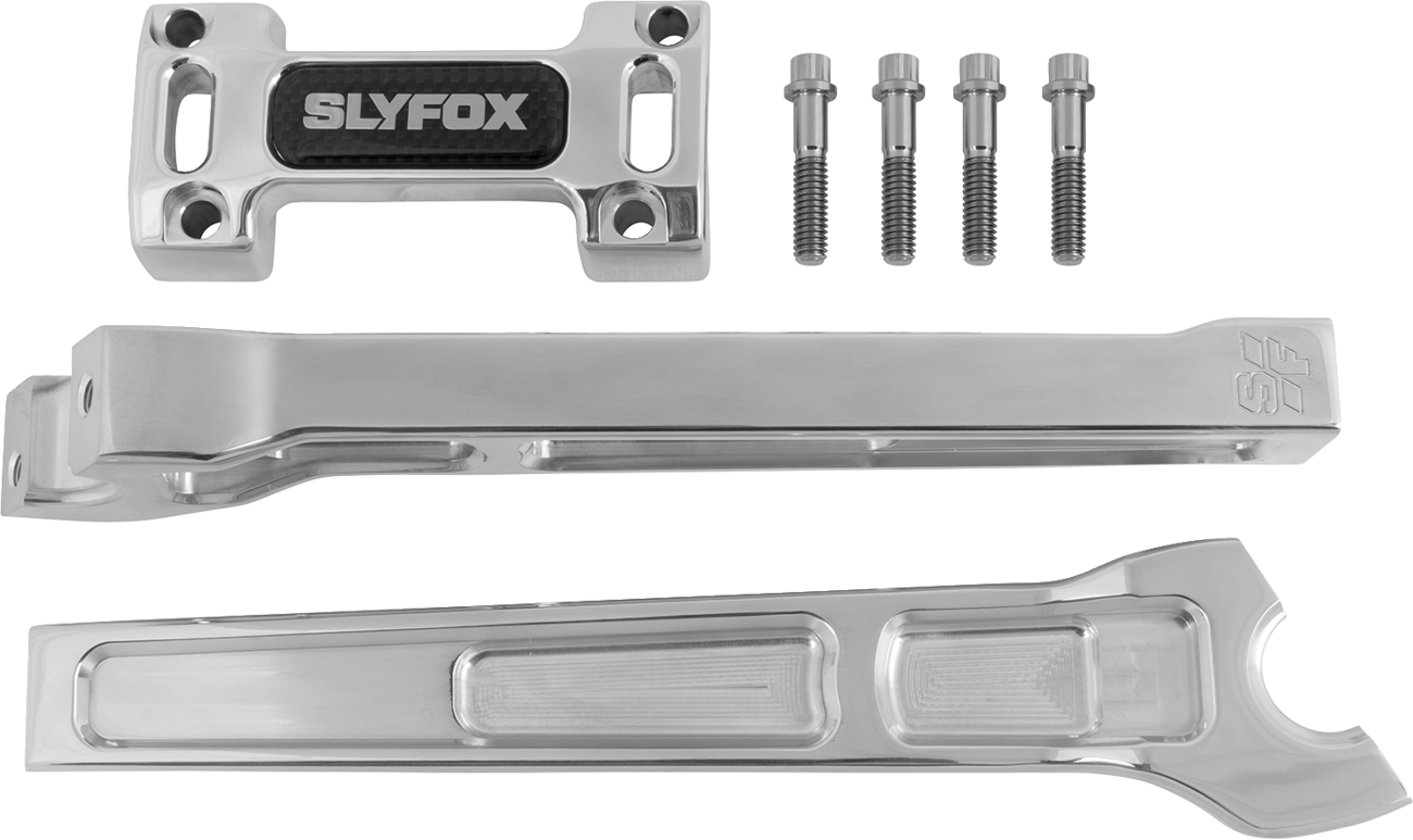 SLYFOX Handlebar Riser Kit - Straight, 10-Inch Rise, 1-inch Clamping, Model SF-1001-10-R
