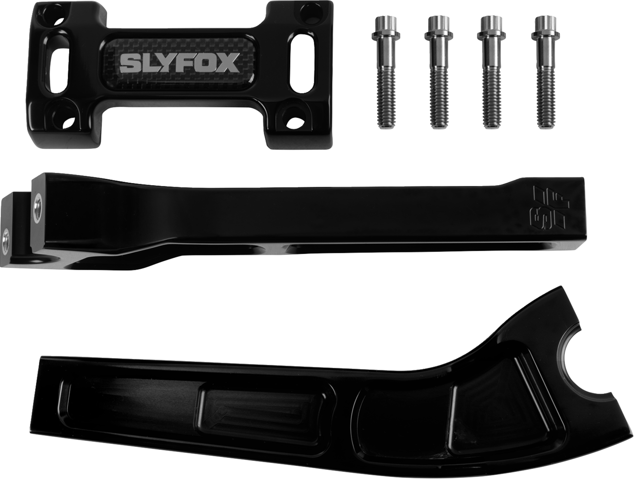 SLYFOX Handlebar Riser Kit SF-1002-08-B - 8 Inch Rise, 1 Inch Clamping, Black