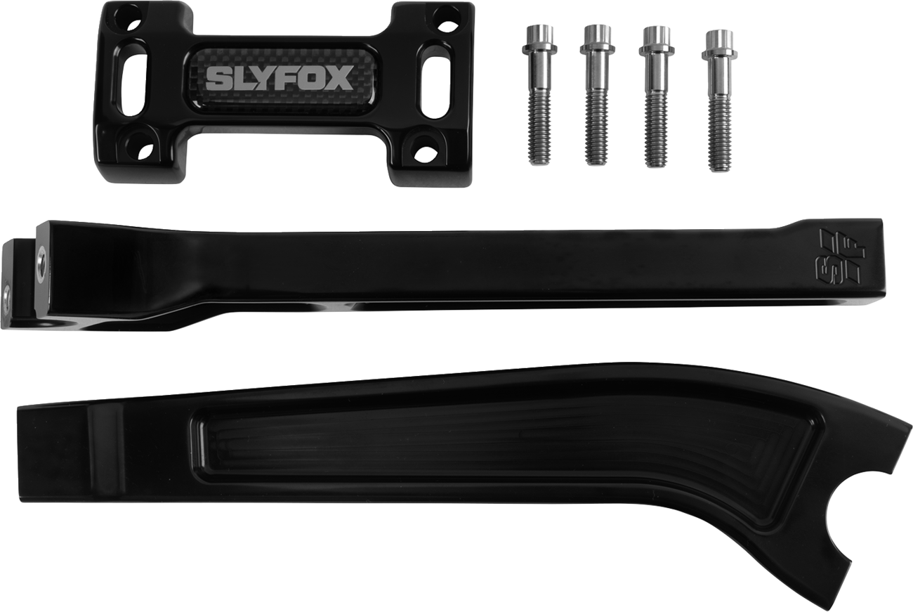 SLYFOX Handlebar Riser Kit - 10-Inch Rise, Pullback, 1-1/8-inch Clamping, Model SF-1004-10-R