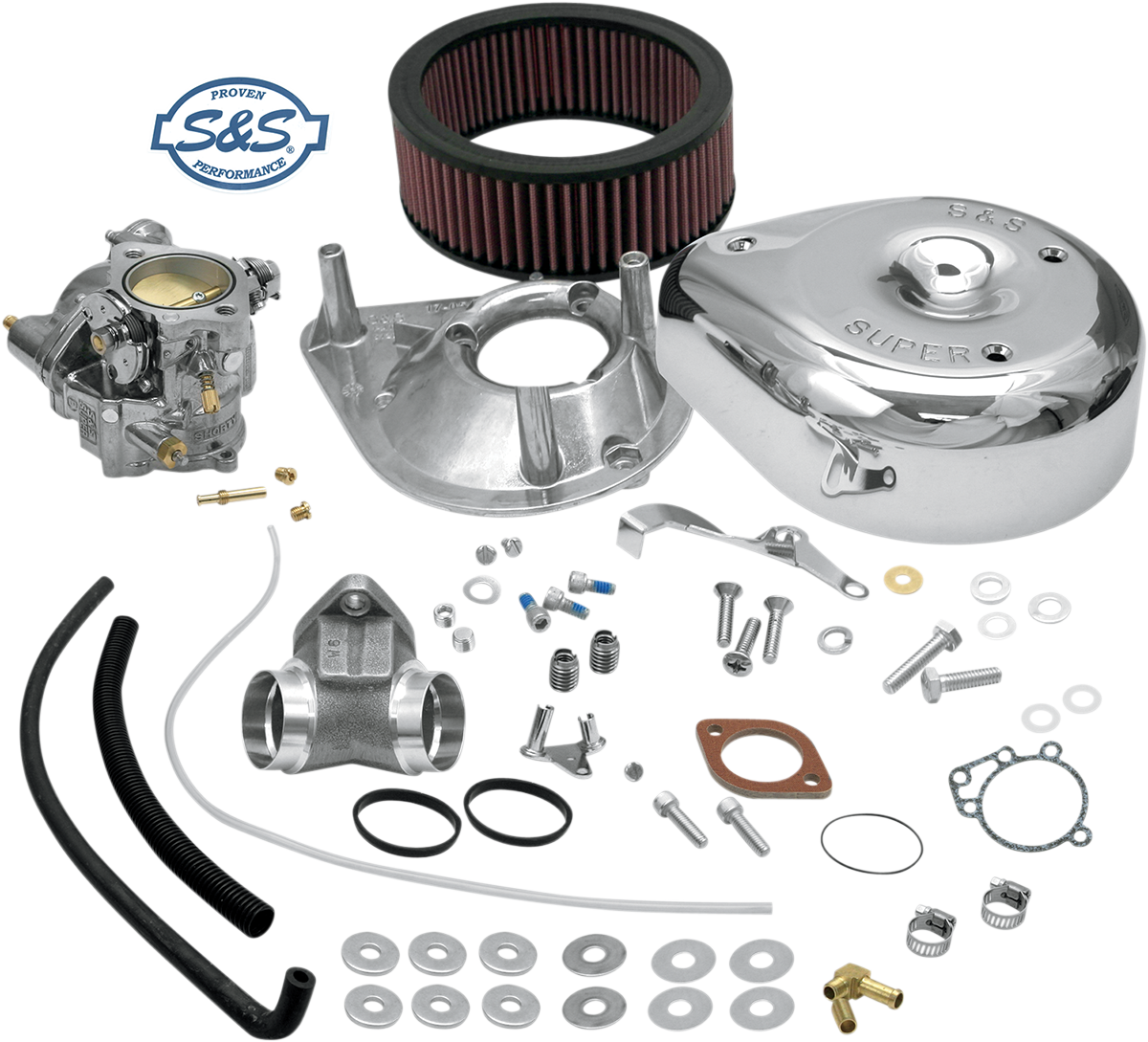 S&S Cycle Super E Carburetor Kit with Manifold for Harley Sportster 11-0408