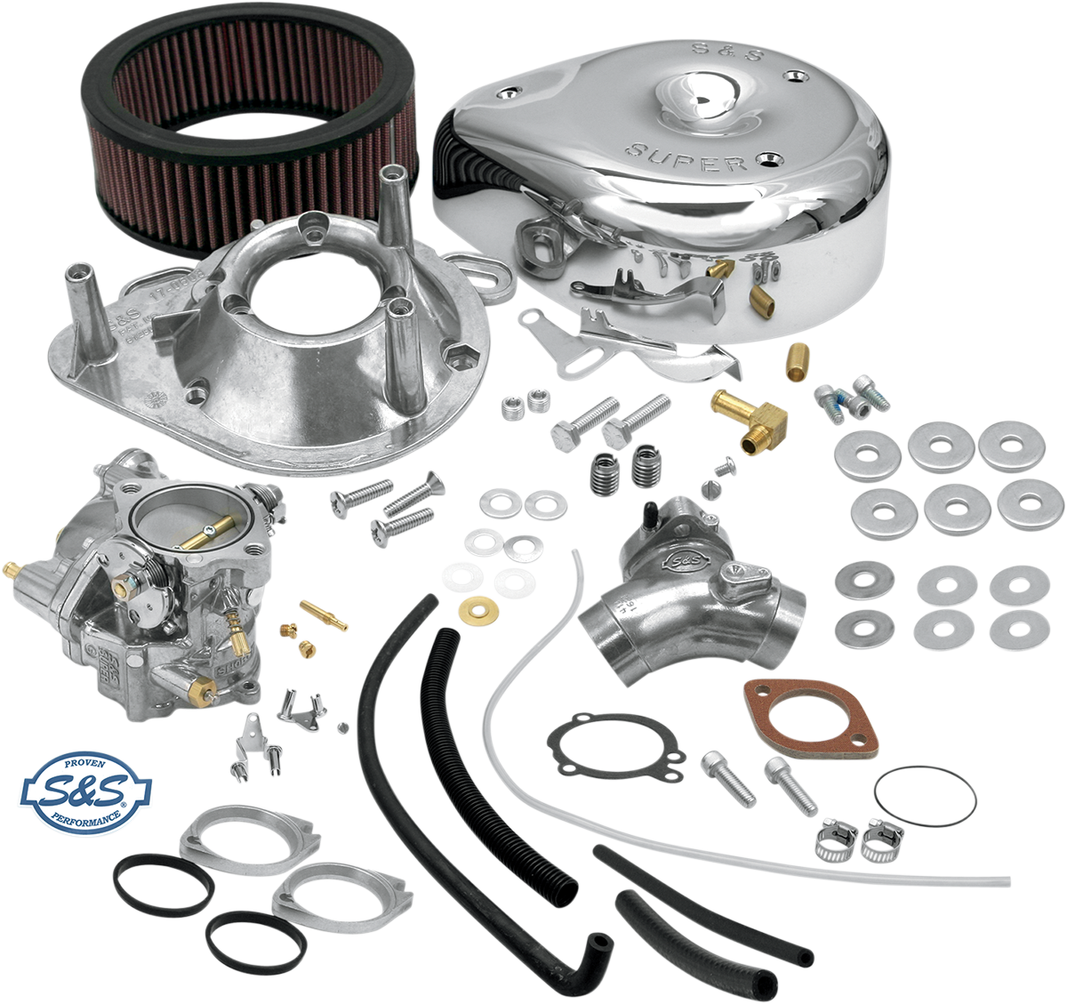 S&S Cycle Super G Carburetor Kit for Evolution Big Twin 11-0427
