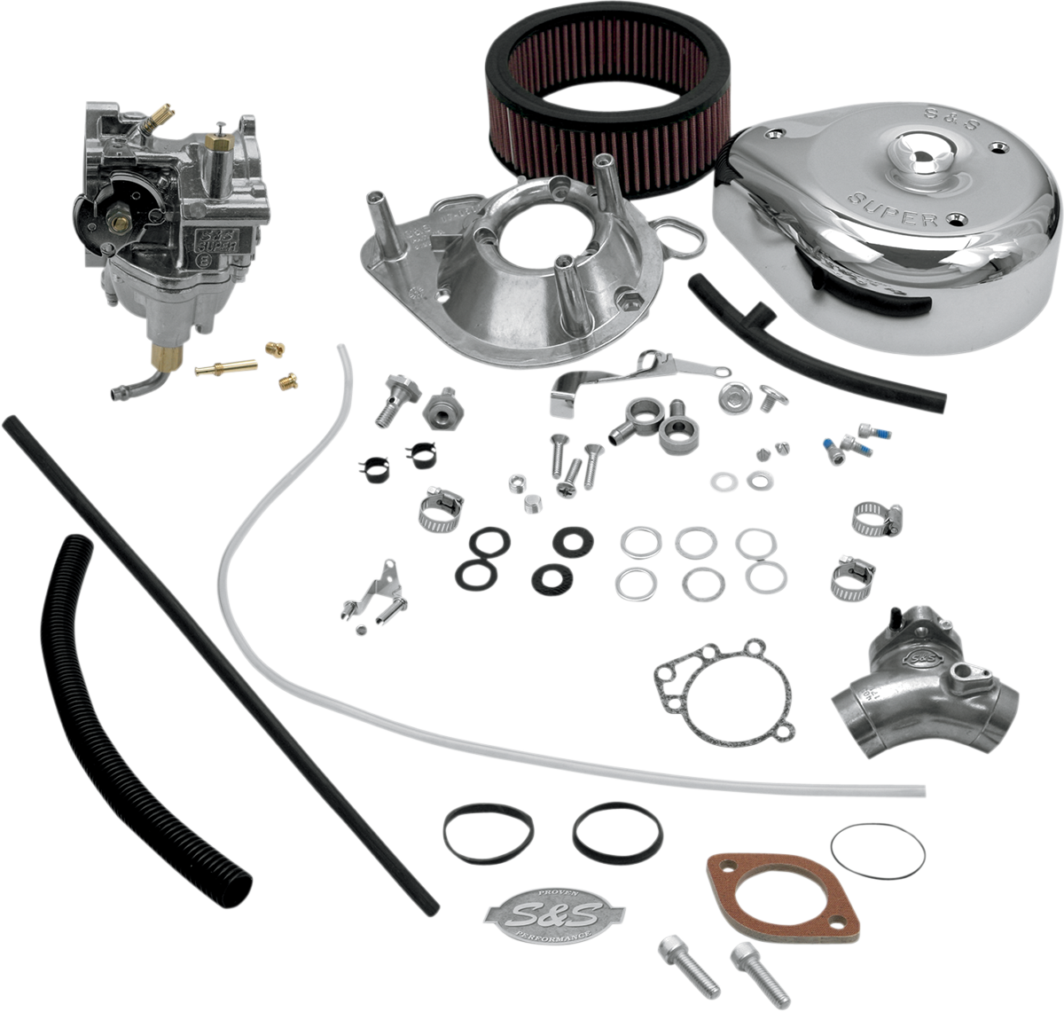 S&S CYCLE Super E Carburetor Kit with Manifold for Twin Cam Engines - Part 11-0450