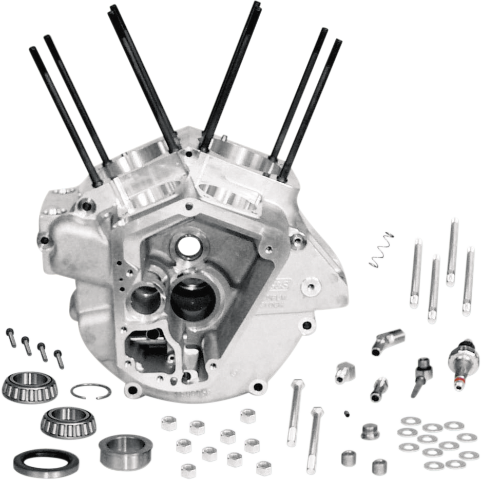 S&S CYCLE Super Stock Engine Case for Evolution Big Twin - 3.500" Bore, Part 31-0000