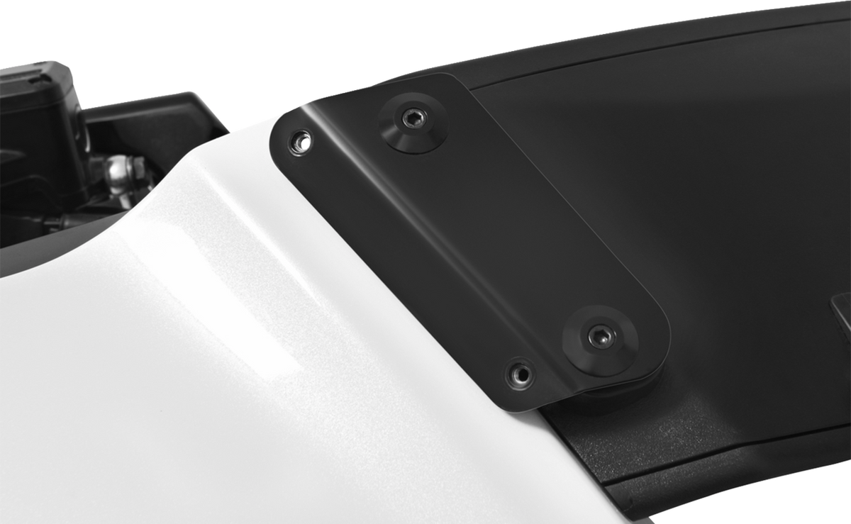 Memphis Shades MEB9085 Windshield Adapter Kit for Harley-Davidson FLHX, Black