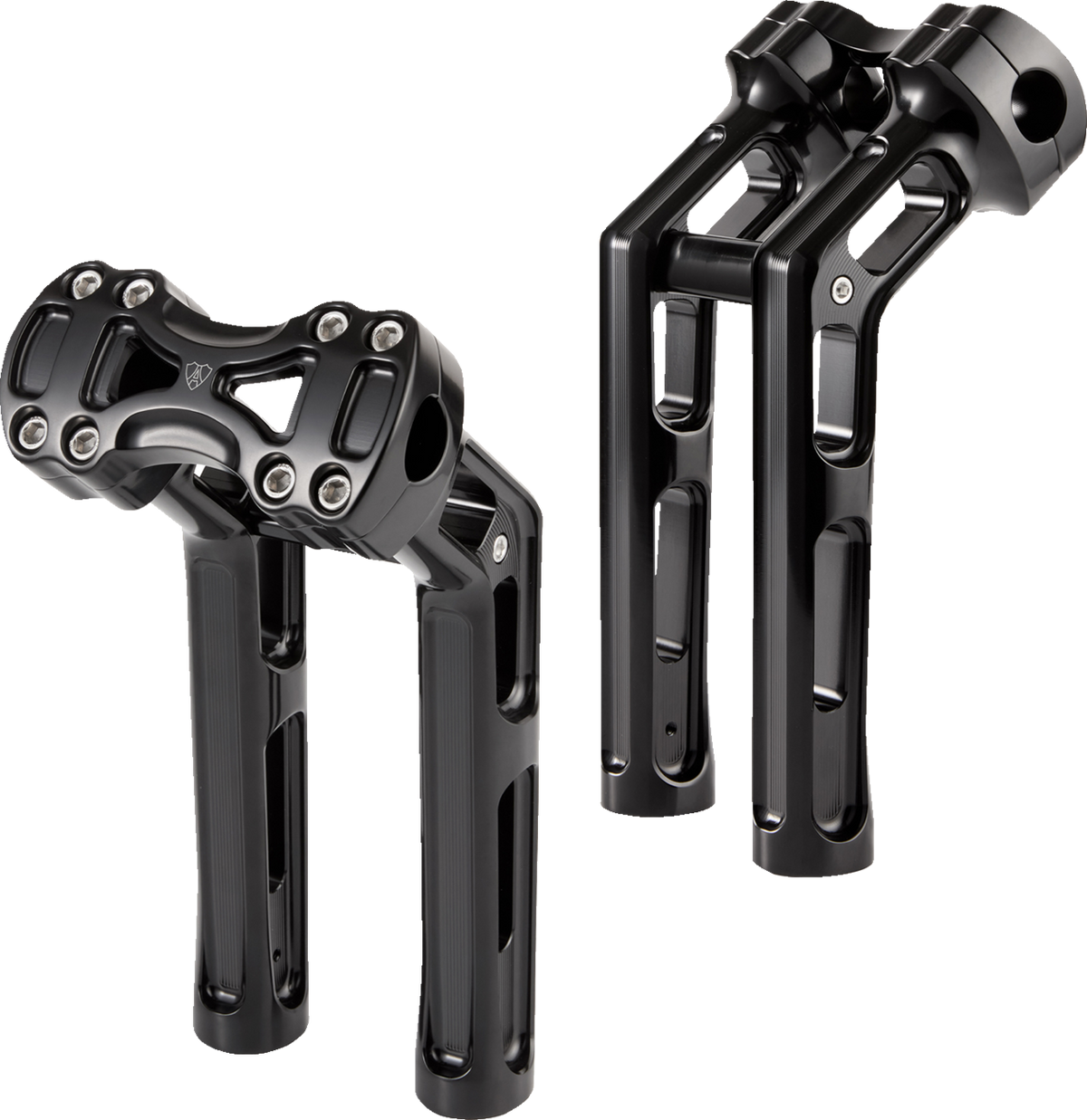 Arlen Ness Wayback 10-Inch Black Handlebar Risers, Part 520-063