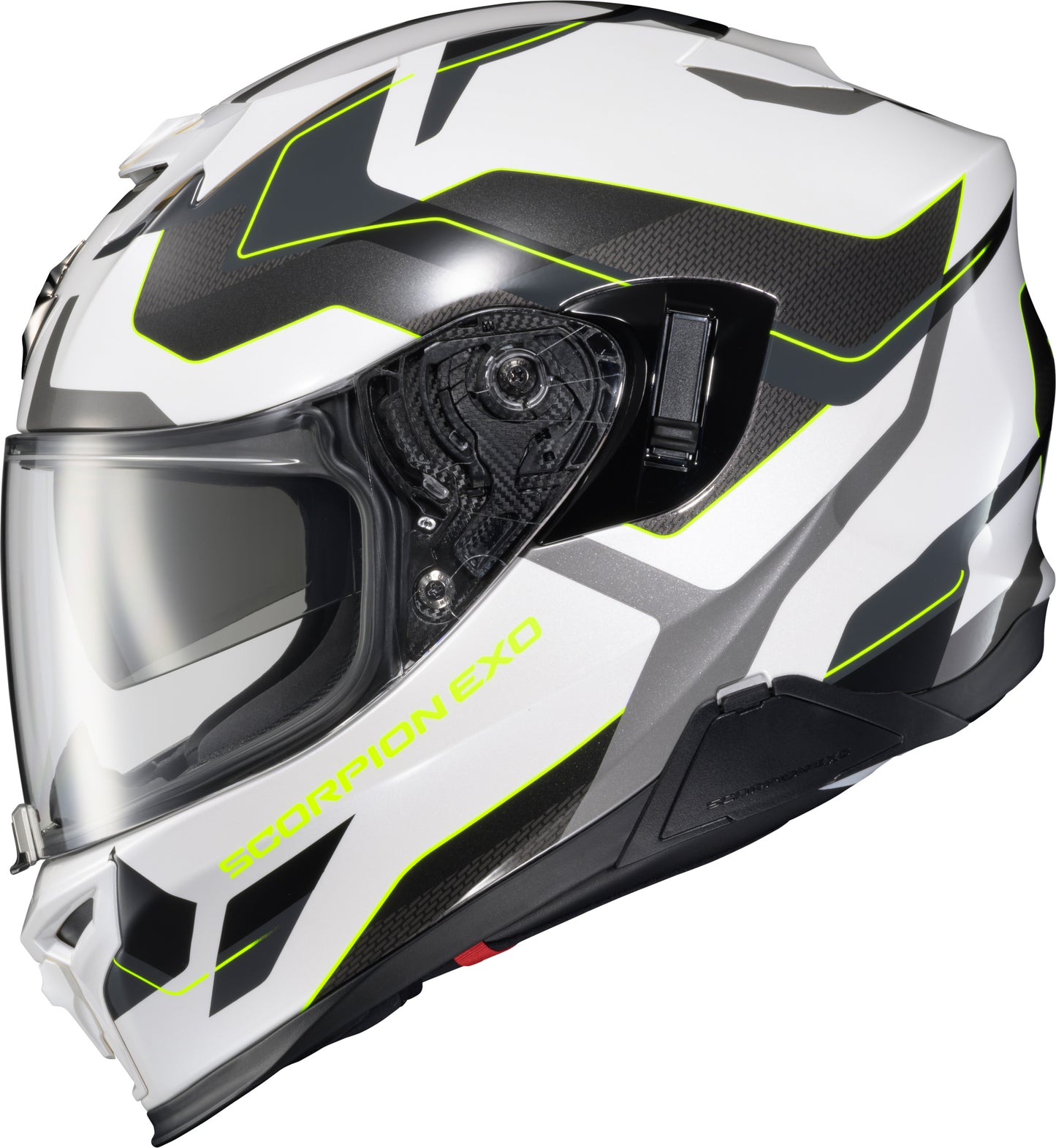 ScorpionEXO Exo T520 Full Face Helmet Zuse White/Hi Viz Large by SCORPION EXO (Part No. T52-1235)