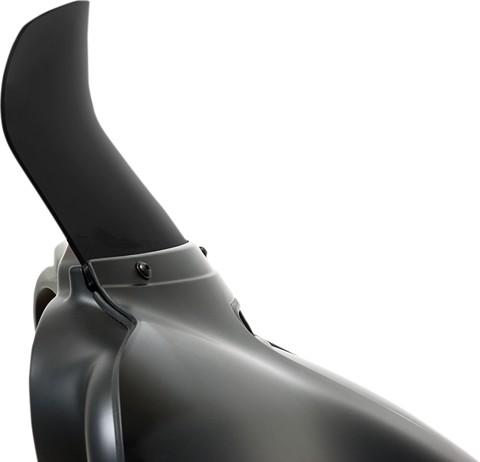 MEMPHIS SHADES Spoiler Windshield - 8-1/2" - Dark Black Smoke - FLH MEP84810