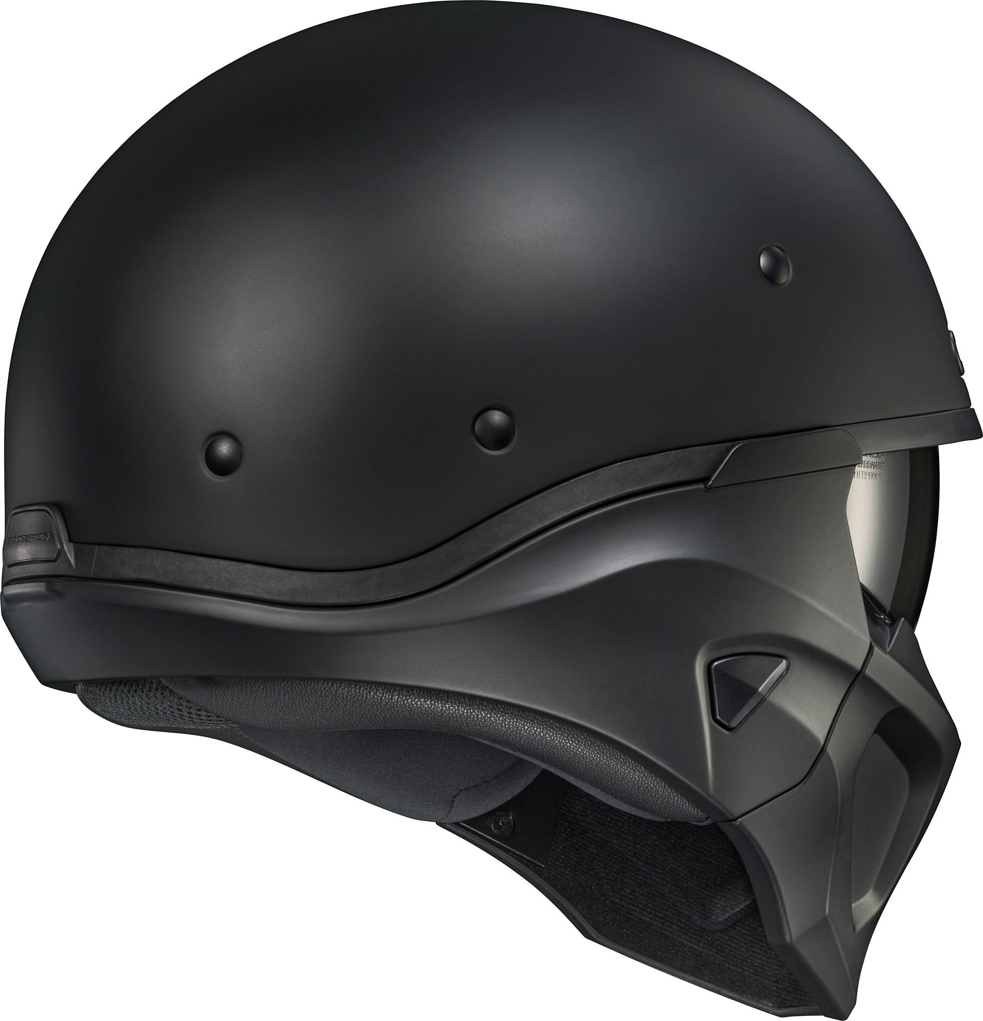 Scorpion EXO Covert X Open Face Helmet Matte Black Large - Motorcycle Helmet with Advanced Safety Features