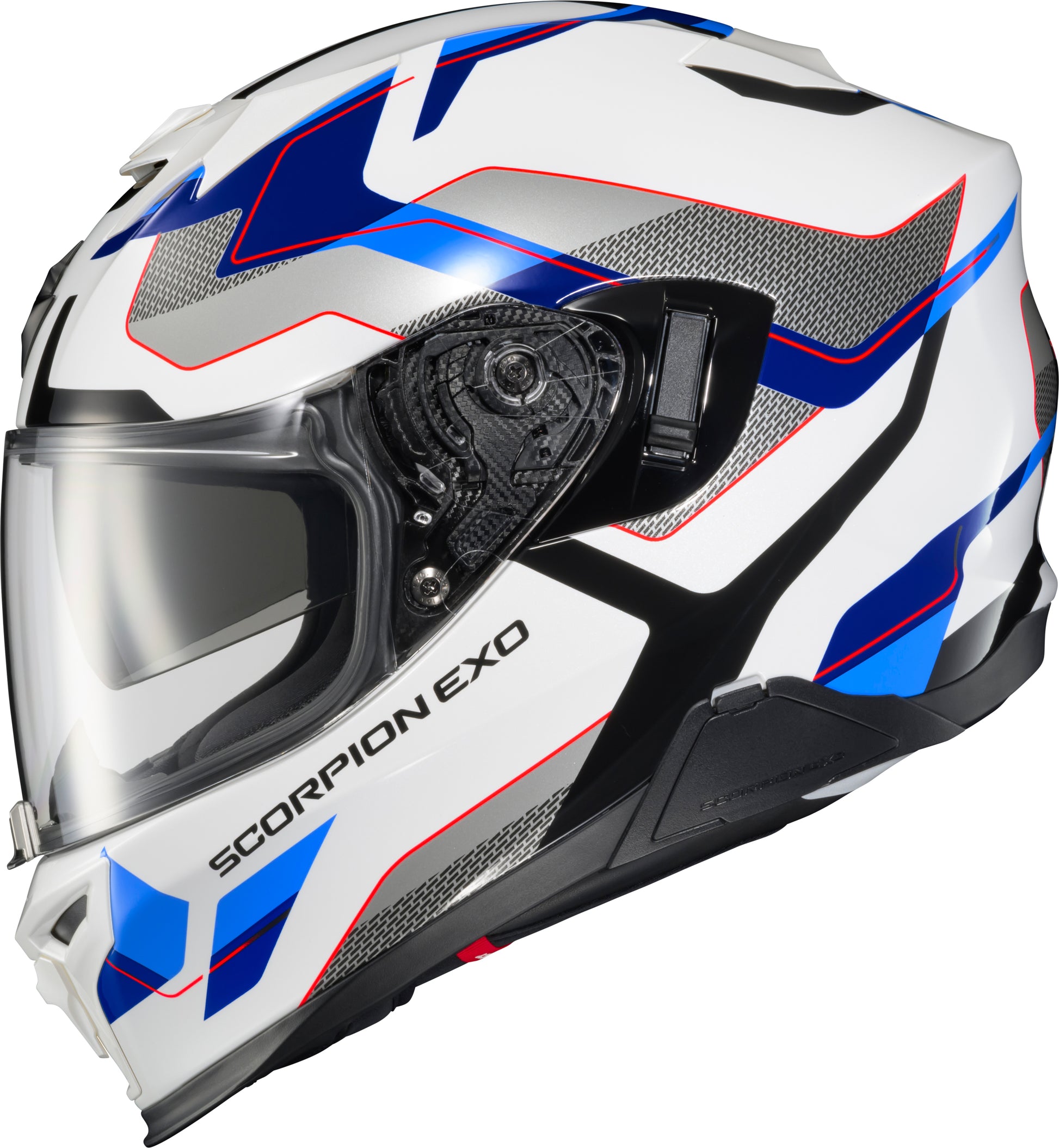 ScorpionEXO Exo T520 Full Face Helmet Zuse White/Blue Large
