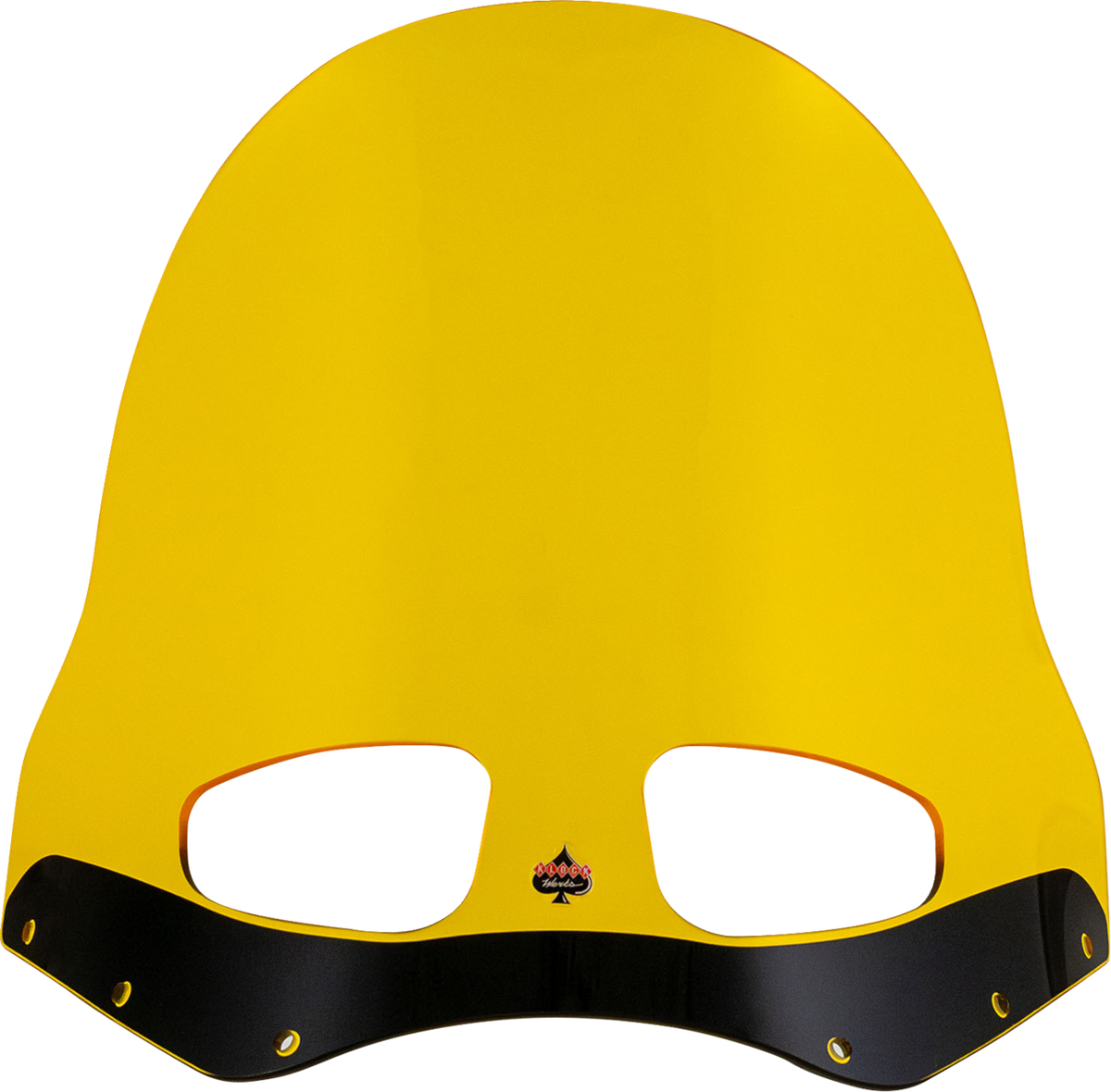 Klock Werks Flare Windshield for Road Warrior Fairing, 15-Inch Yellow, KWW-06-0621