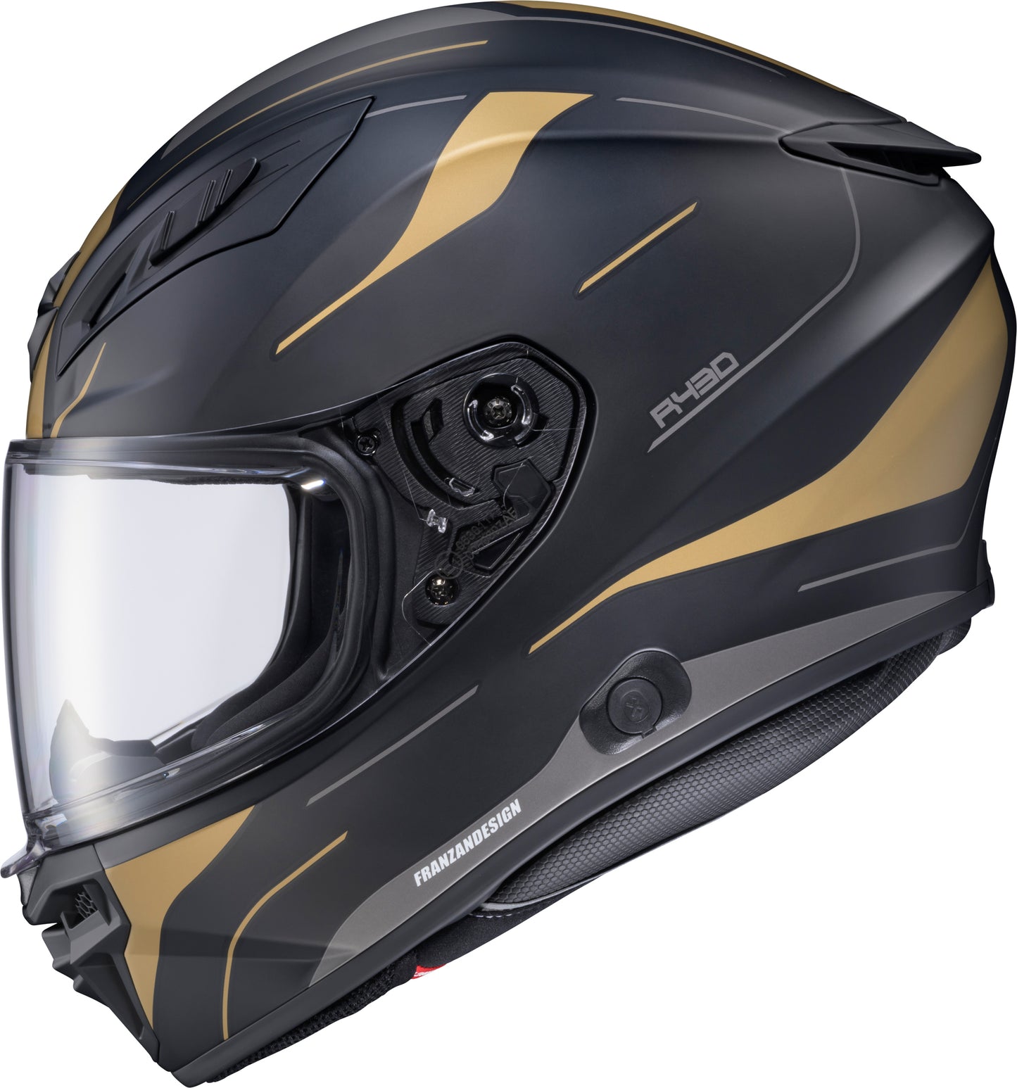 Scorpion EXO Exo R430 Full Face Helmet Cutlass Black/Gold Large
