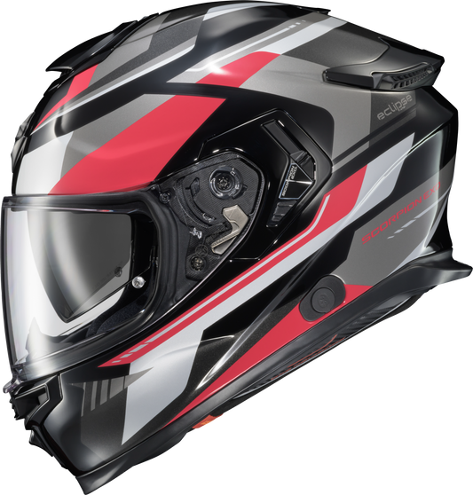 Scorpion EXO ECL-1136 Exo Eclipse Full Face Helmet in Lunar Red, White & Black, XL