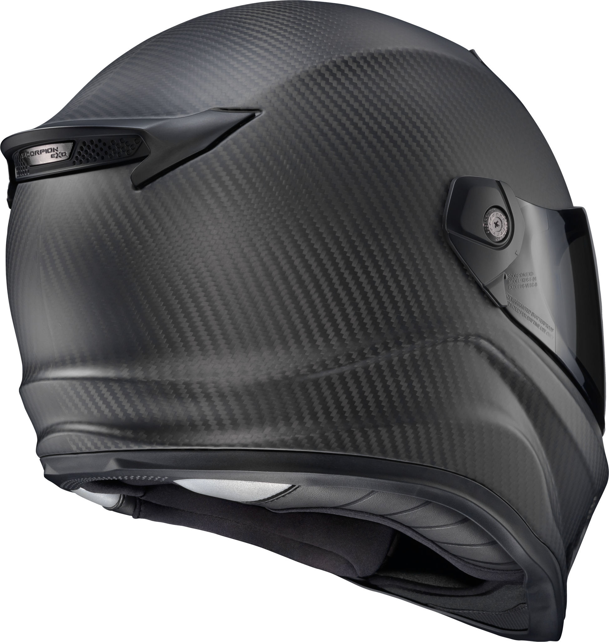 ScorpionEXO Covert FX Carbon Full Face Helmet Matte Black XL * Lightweight, Aerodynamic Motorcycle Helmet with Fog-Free Shield and Bluetooth Compatibility