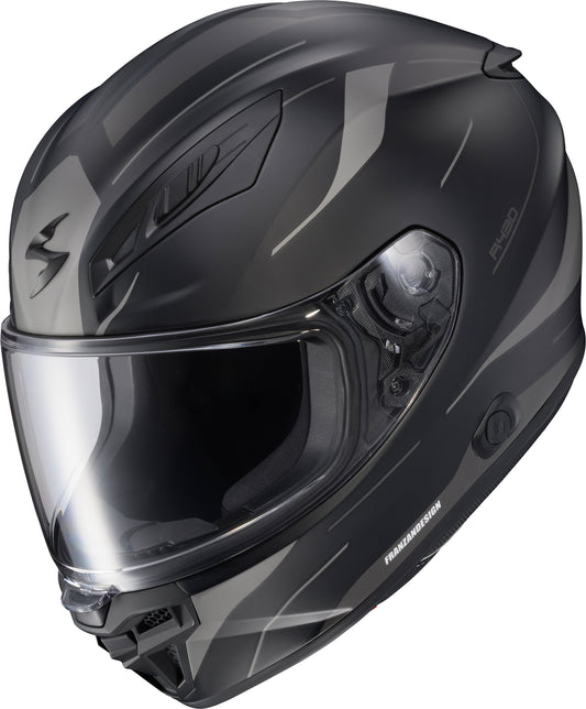 Scorpion EXO Exo R430 Cutlass Phantom Medium Full Face Helmet with Elliptec Shield