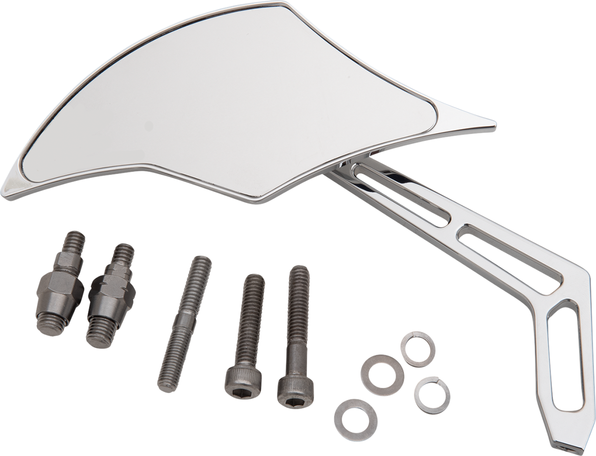 PRO-ONE PERF.MFG. Weekend Warrior Side View Mirror - Chrome, Left Side, Part 102300