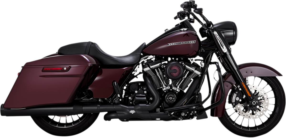 Vance & Hines 4-1/2 inch Torquer Mufflers for '95-'16 FL with Black Finish – Part Number 46673