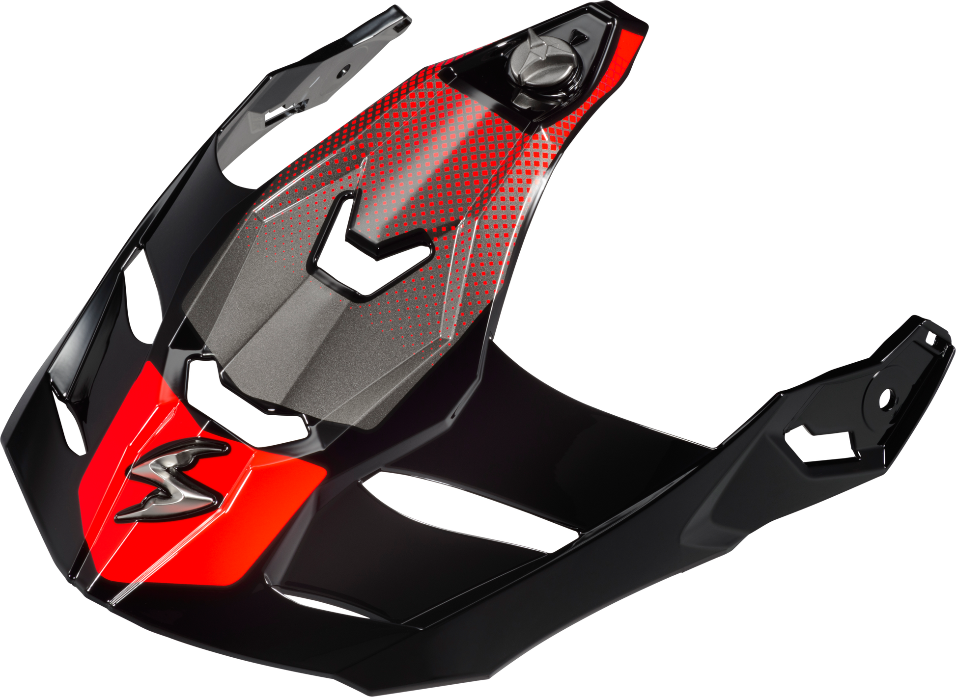 ScorpionEXO XT9000 Carbon Peak Visor Set Trailhead Red * All-Road Motorcycle Helmet with Advanced Aerodynamics and Custom Fit