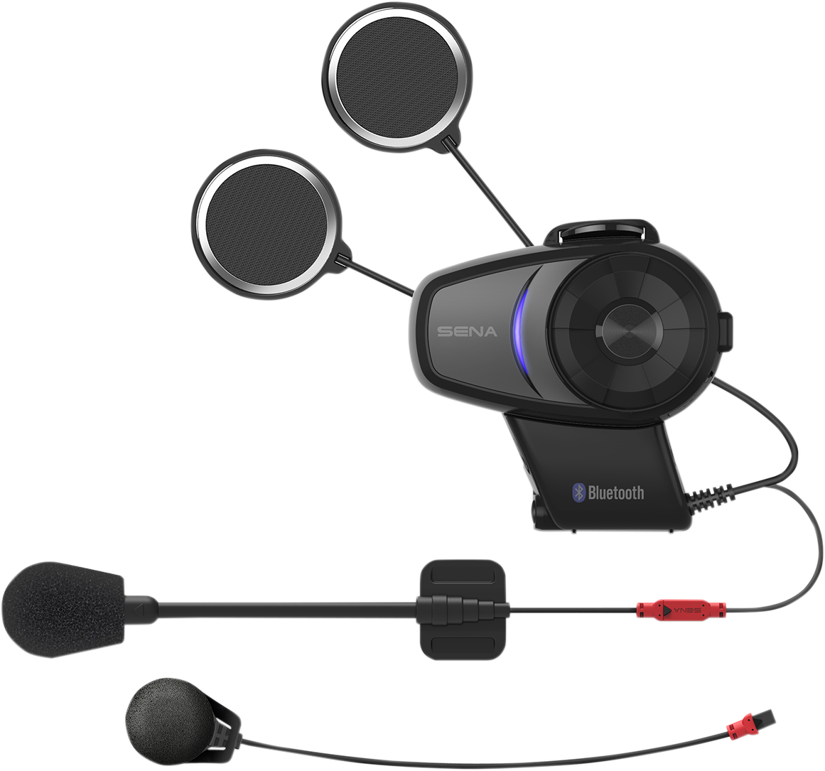 SENA 10S Communication System 10S-02- for Motorcycle Helmets with Bluetooth v4.1 and 1.6 km Intercom Range
